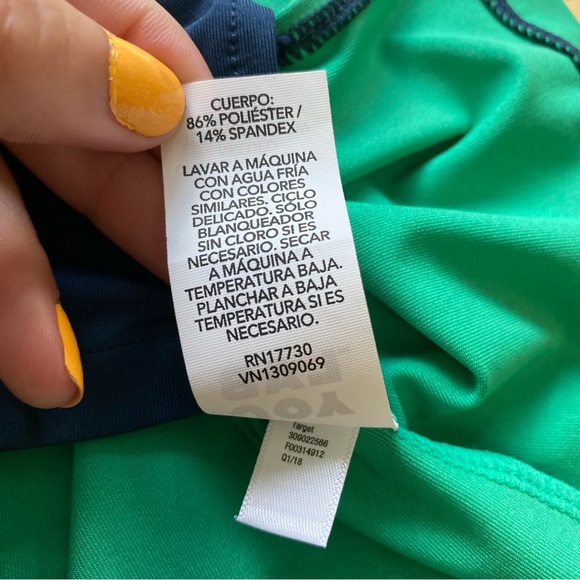 JoyLab Casual Fall Asymmetrical Color Block Work Out Athletic Tank Top Blue - Picture 6 of 6